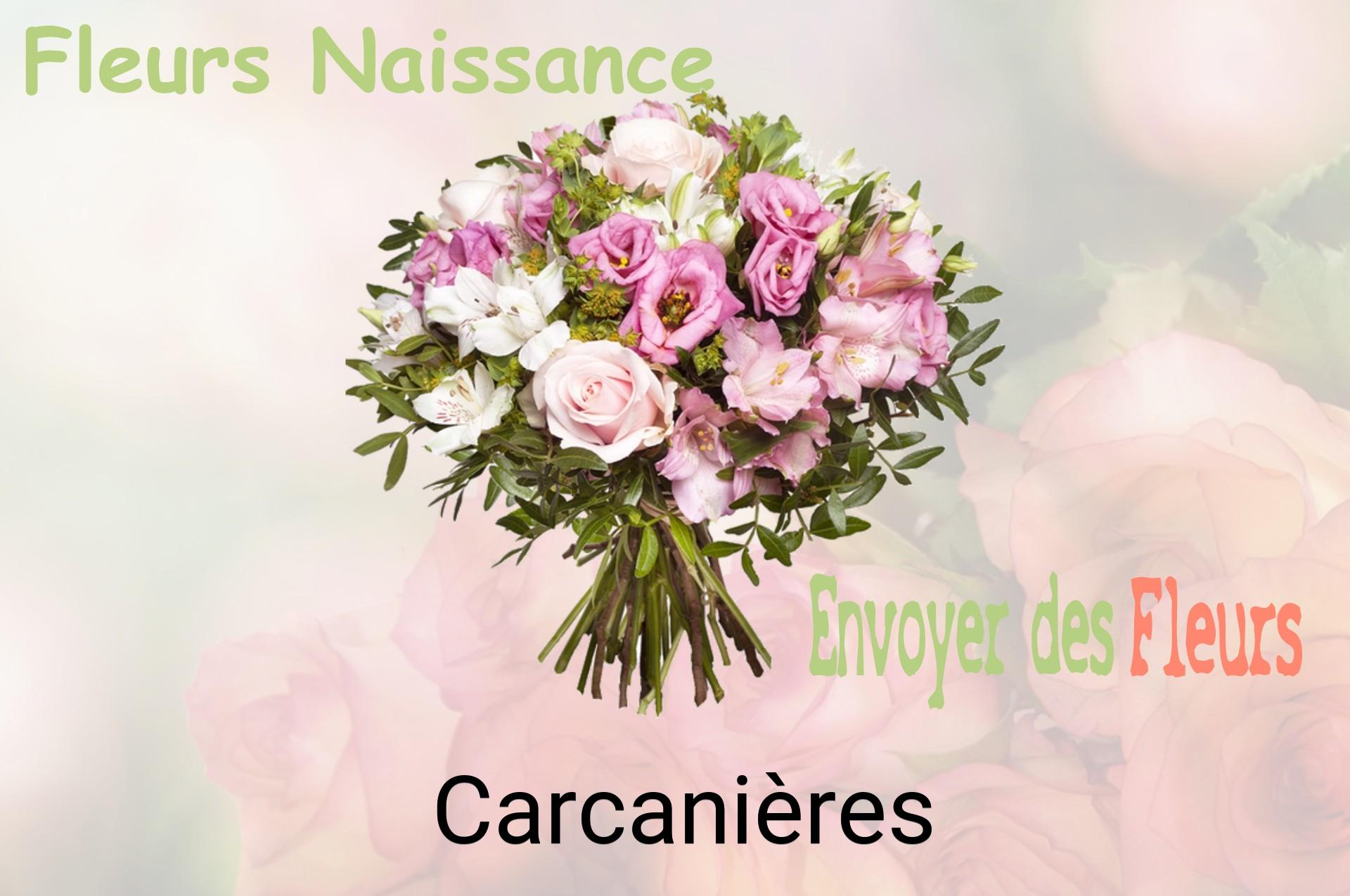 Bouquet de fleurs de naissance livré à Carcanières
